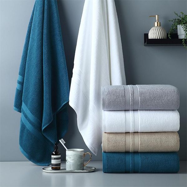 

towel pure cotton bath 70x140cm household larger absorbent thicker bathroom towels