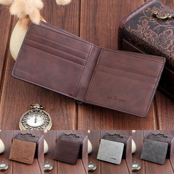 

wallets men's leather wallet holder billfold purse clutch bag, Red;black