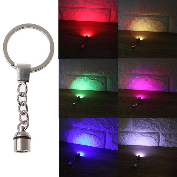 

keychains crystal key chain led light keychain luminated keyring pendant diy resin epoxy accessories for jewelry making, Silver