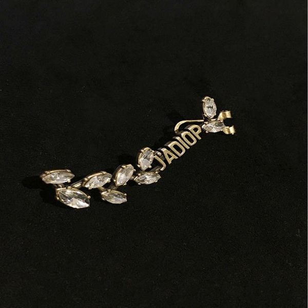 

letter ear clip personalized earrings, Golden