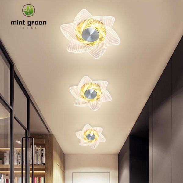 

led acrylic wall lamp ceiling ac85-265v aisle balcony kitchen toilet staircase