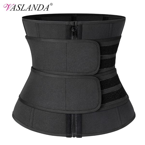 

steel boned waist corset trainer sauna sweat sport girdle cintas modeladora women weight loss lumbar shaper workout trimmer belt