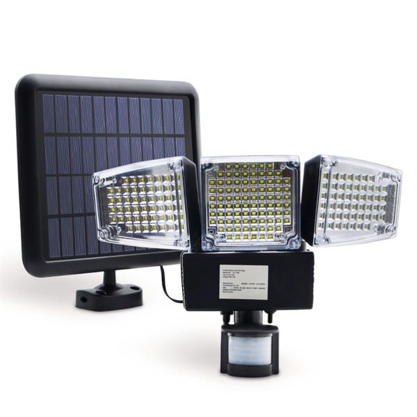 

solar lamps 188 led light motion sensor flood outdoor garden camping lamp waterproof emergency night security