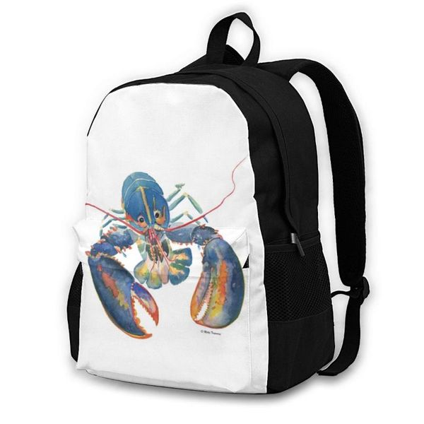 

backpack lobster backpacks running tourist print elegant polyester bags