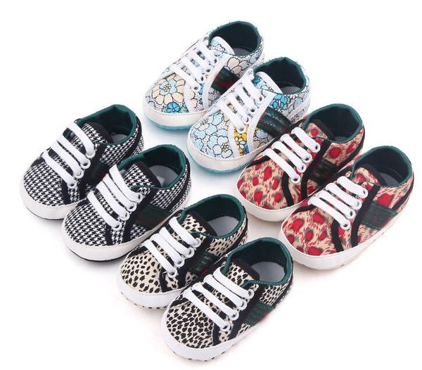 

Newborn Boys Girls First Walkers Soft Sole Plaid Baby Shoes Infants Antislip Casual Shoe Sneakers 0-18months,4colour, #03