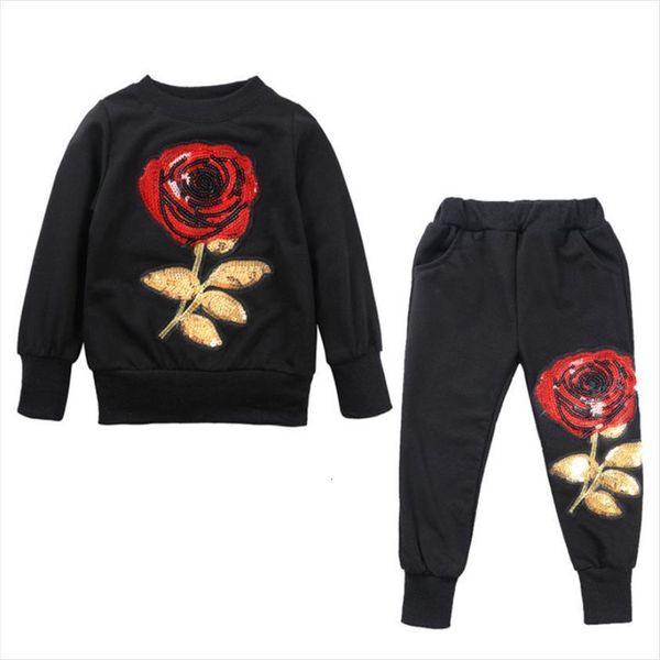 

toddler girls clothing sets autumn winter kids clothes casual sport 2pcs outfit suit children 3 4 5 6 7 year, White