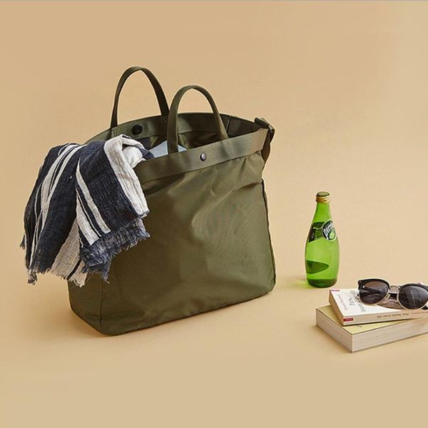 

waterproof nylon duffel bag portable storagetravel shoulder clothes large capacity sports travel yoga storage bags