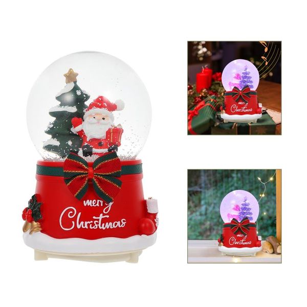 

novelty items 1pc decorative cartoon box rotating crystal christmas ornament