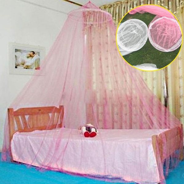 

mosquito net princess round lace queen dome curtain mesh gauze netting bed bedding