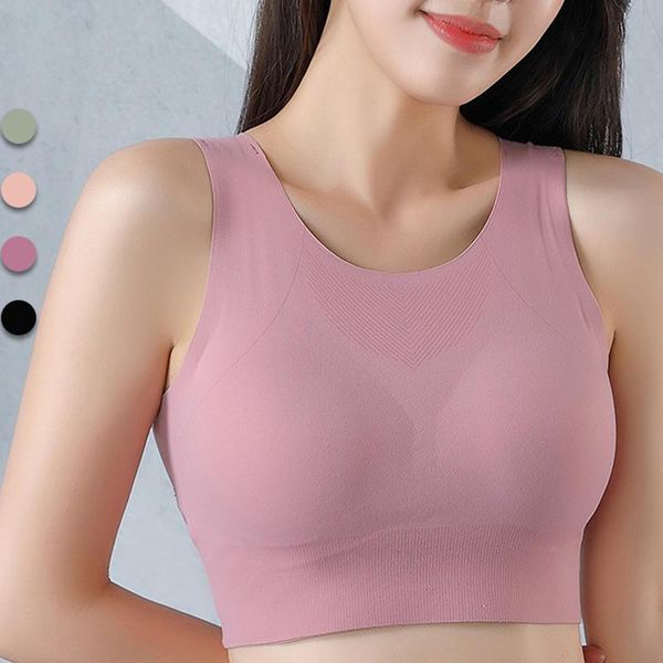 

bras women seamless sports underwear breathable comfortable soft bra female wire less bralette solid push up ladies lingerie, Red;black