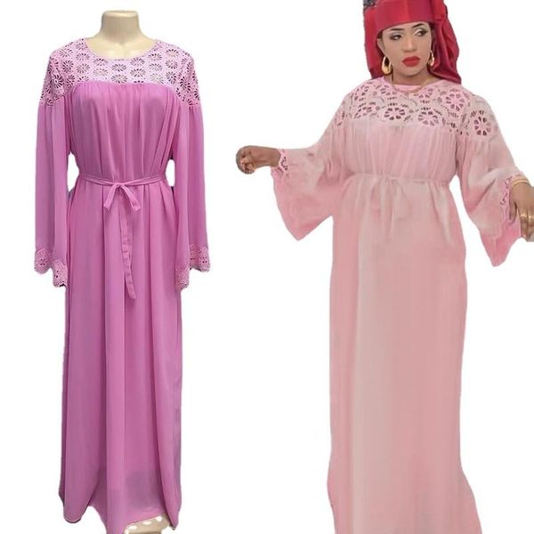 

ethnic clothing lace muslim dress women abaya dubai long sleeve maxi plus size kaftan vestido longo african evening dresses for, Red