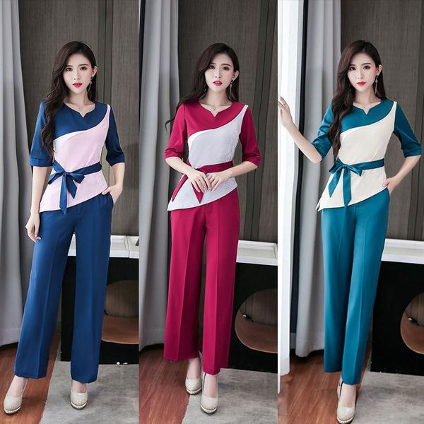 

women's tracksuits 2021 autumn/winter cosmetologist work clothes women sleeve beauty salon health technician suit high end, Gray