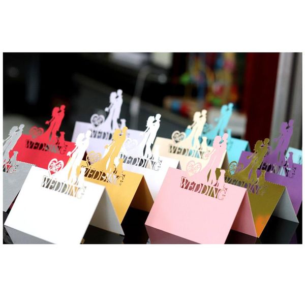 

greeting cards 10pcs laser cut place invitation wedding decoration birthday party invite table favor gift card