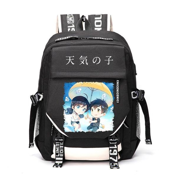 

weathering with you morishima hodaka amano hina outdoor travel rucksack casual schoolbag student backpacks backpack