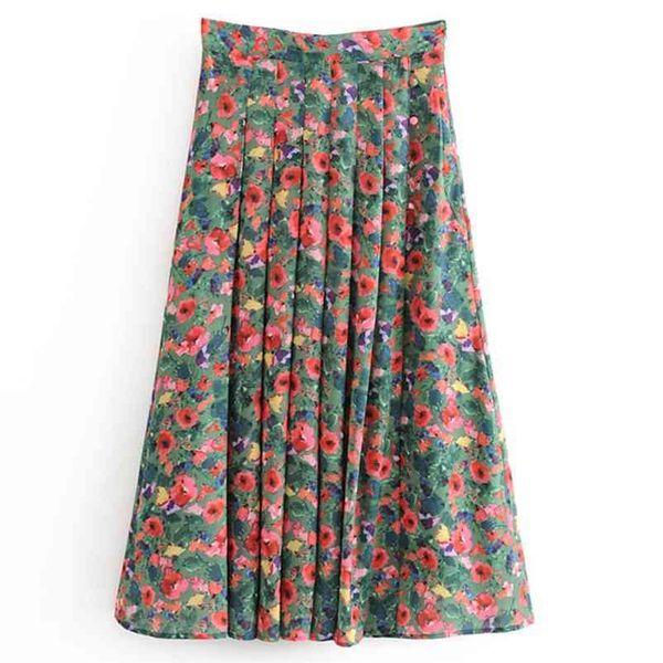 

green long skirts high waist split a-line women loose slim wrap streetwear casual 210524, Black
