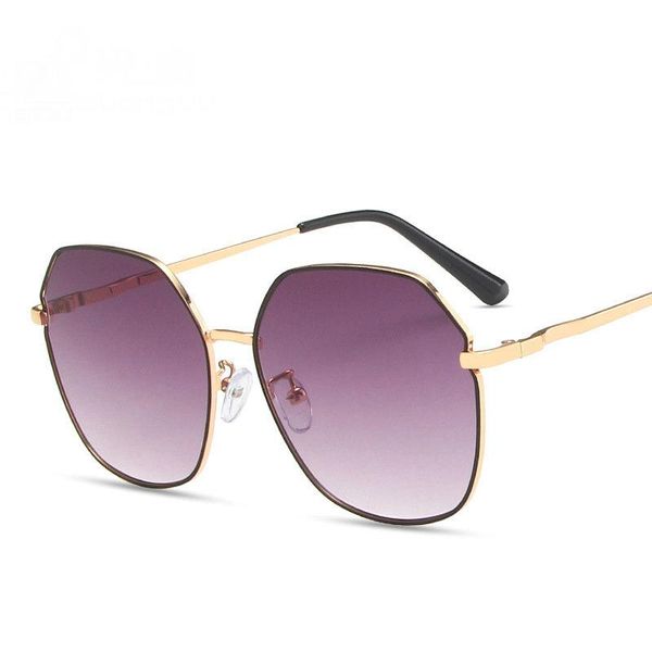 

sunglasses 2021 fashion oversized pilot women uv400 retro brand designer big frame sun glasses for female ladies eyewear, White;black