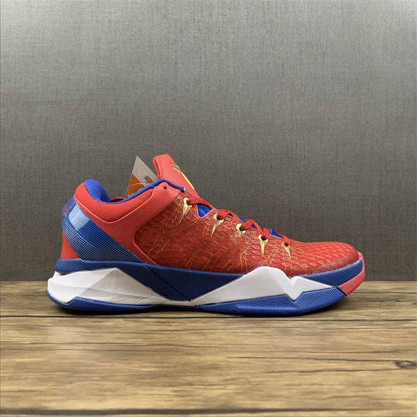 

classical zoom 5 protro basketball shoes mamba blue red sports sneakers size ship with