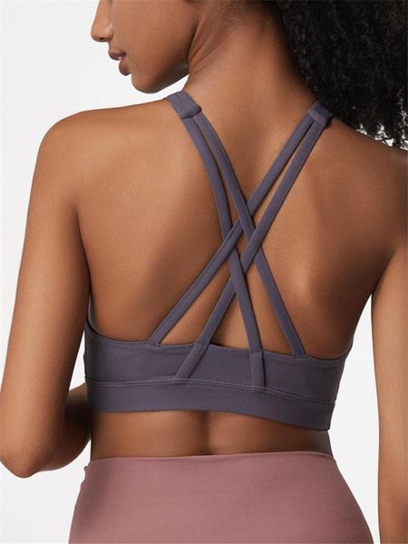 

gym clothing oyoo brushed fabric super soft sports bra women high impact fitness -proof wireless support workout bras crop top, White;black