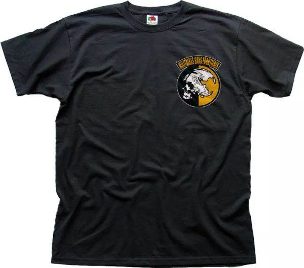 

metal gear solid peace walker black cotton t-shirt fn01521, White;black