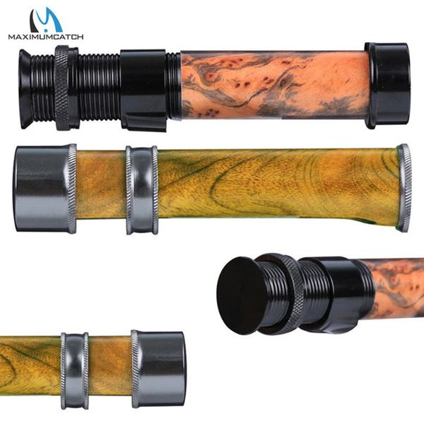 

maximumcatch fishing reel seat cnc machined aluminum and burl wood rod 0wt-10wt parts accessory boat rods