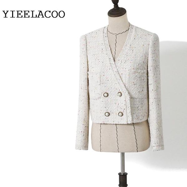 

women's jackets tweed jacket beige color sequin fabric short coat 2021 spring / summer style vintage small suit, Black;brown