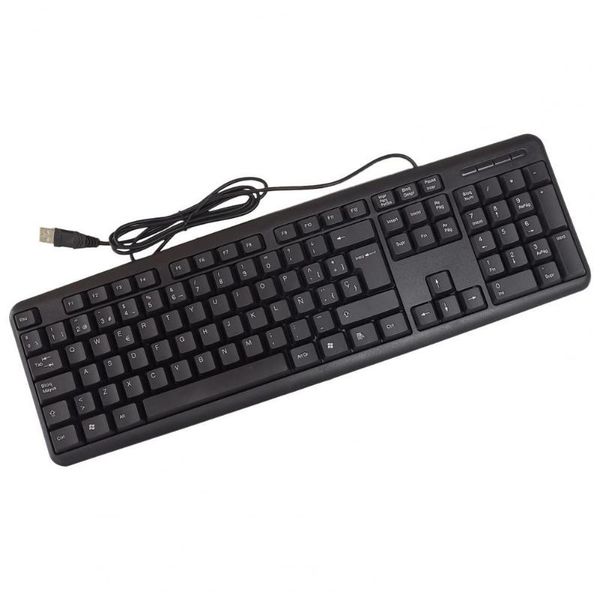 

keys universal spanish language ergonomic usb wired keyboard for pc lapcomputer accessories keyboards
