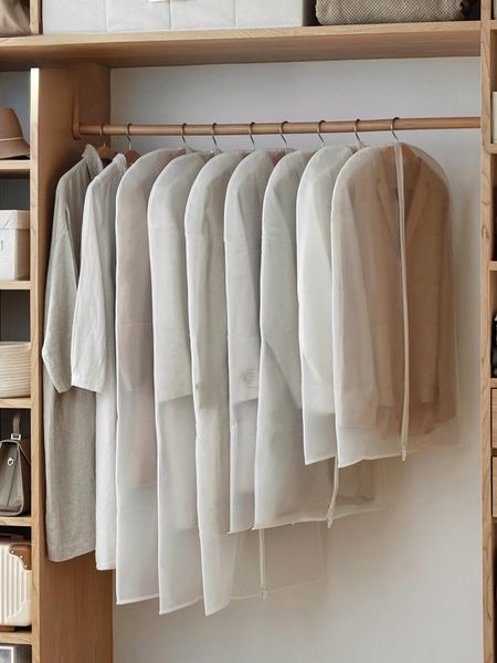 

clothing & wardrobe storage clothes dust cover hanging household bag coat suit windbreaker for