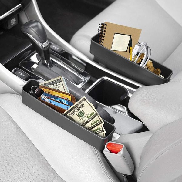 

car organizer black seat car-styling seam bag useful pocket holder storage pouch phone purse coins
