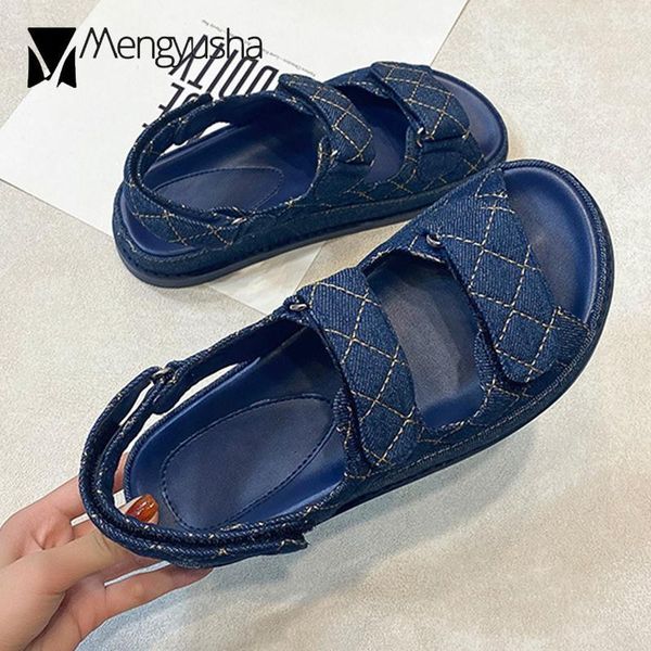 

student summer hook&loop gladiator women sandals beach elevated sneake shoes woman concise sewing rome girl sandalias mujer 20211, Black