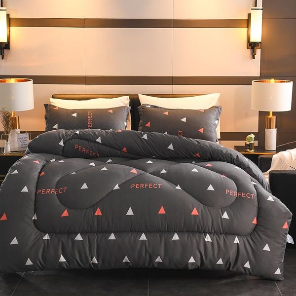 

comforters & sets superfine fiber winter quilt comforter polyester blanket duvet filling with cotton cover multily sizes luxury style quilts