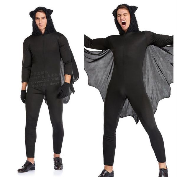 

zhumilian code stage costume neutral halloween bat costume role play costume performance suit_rw, Black;red
