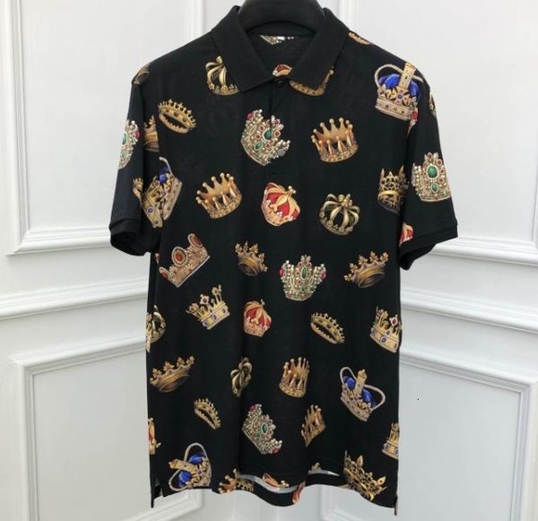 

t shirts 20ss fashion crown royal print brand famous clothing luxury tee t shirts designer for men, White;black