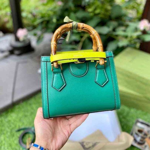 

factory outlet luxury handbags and storage 2021 new small square star same portable messenger vintage cow genuine leather bamboo handba