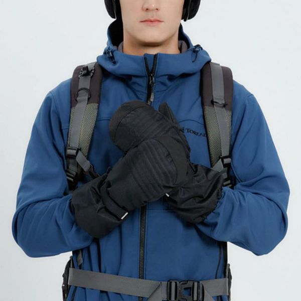 

ski gloves winter outdoor rainproof windproof fabric multiple warmth wear-resistant leather comfortable for sport