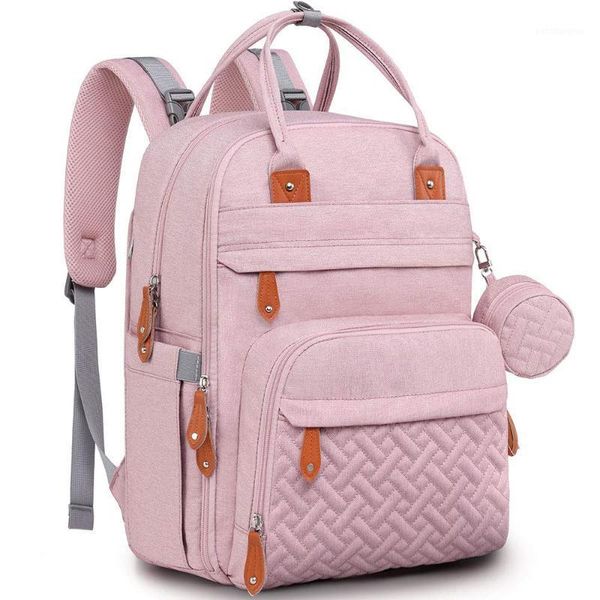 

diaper bags mommy bag large capacity go out leisure mother and child backpack multiple compartments1