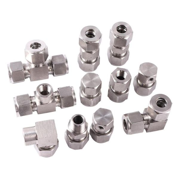 

watering equipments stainless steel non slip lock fitting 1/8" female thread quick connect to 3/8'' pipe garden misting syste