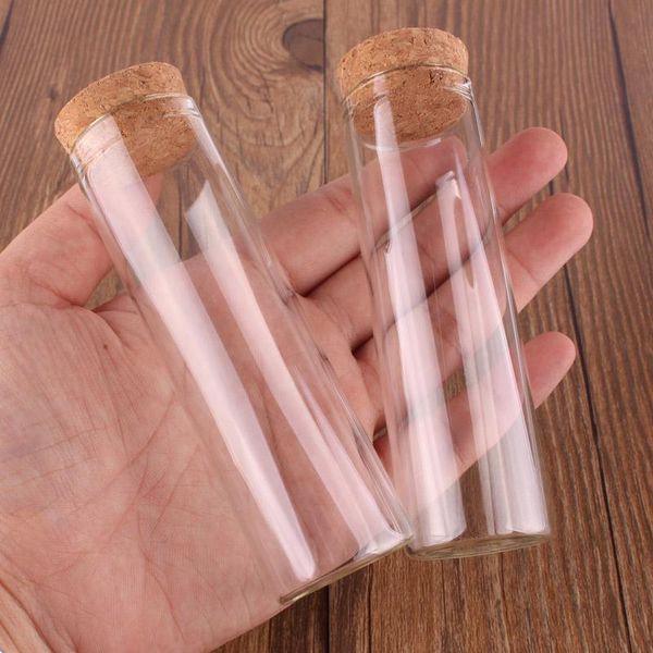 

storage bottles & jars 24pcs 50ml size 30*100mm test tube with cork ser spice container vials diy craft