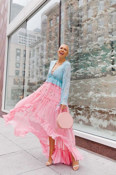 

luxury party evening dress 2021 autumn winter long sleeve large swing skirt sequin bronzing chiffon drs, Black