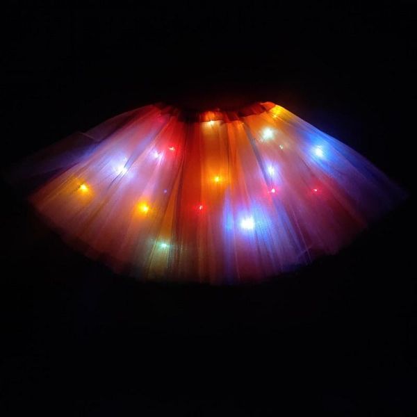 

skirts gradation light led kids clothes star tutu skirt prncess party tutus tulle pettiskirt child ballet dance year christmas, Blue