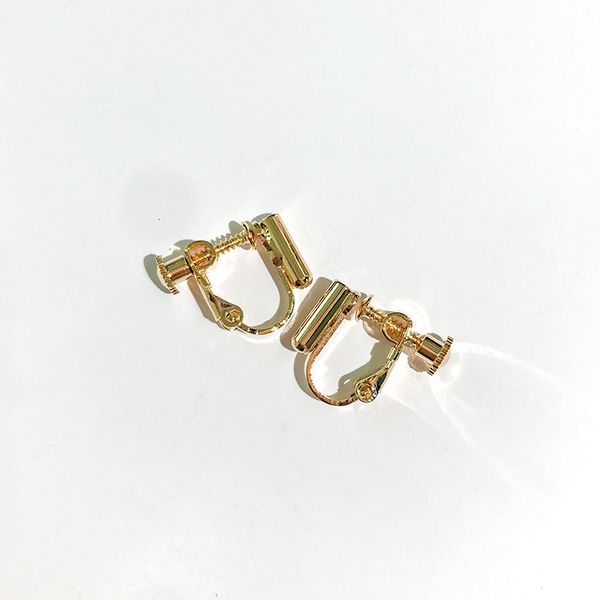 

no hole female diy nail to converter adjustable spiral ear clip, Golden;silver