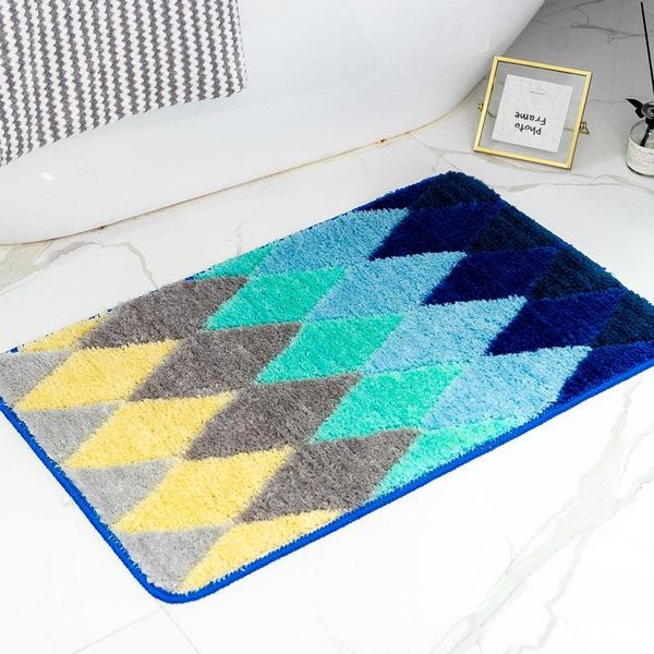 

carpets high and low wool double layer flocking carpet floor mats household bedroom entrance toilet water absorbent non-slip