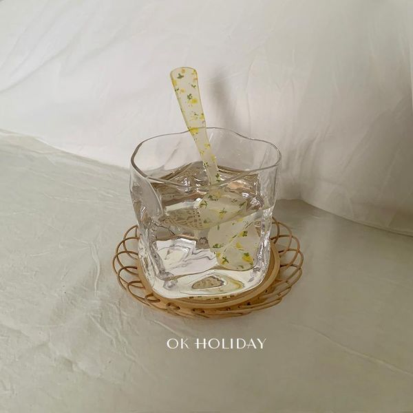 

luxury coffee mug breakfast milk glass cute small travel outdoor tazas de cafe double wall tea cup wine glasses