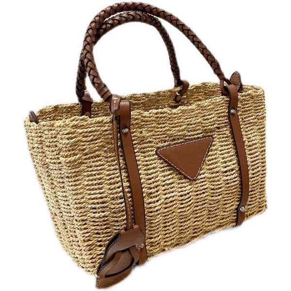 

women luxurys designers bags 2021 sunny vegetable basket straw woven holiday beach female leather designer handbag handbags totes crossbody