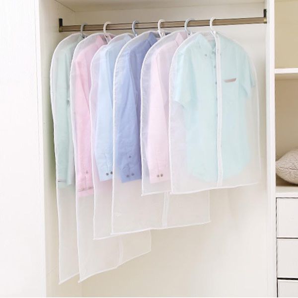 

clothing & wardrobe storage 1pcs covers garment suit dress jacket clothes coat dustproof cover protector travel bag dust home