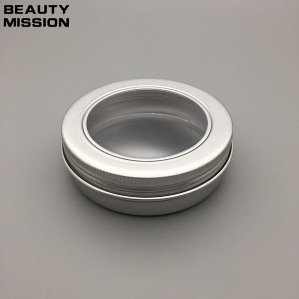 

storage bottles & jars beauty mission 100g aluminum window jar 100ml cosmetic cream bottle visible empty screw cap lotion tins container