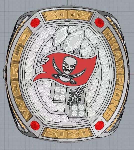 

2021 tampa bay's replica commemorative collection ring, Silver