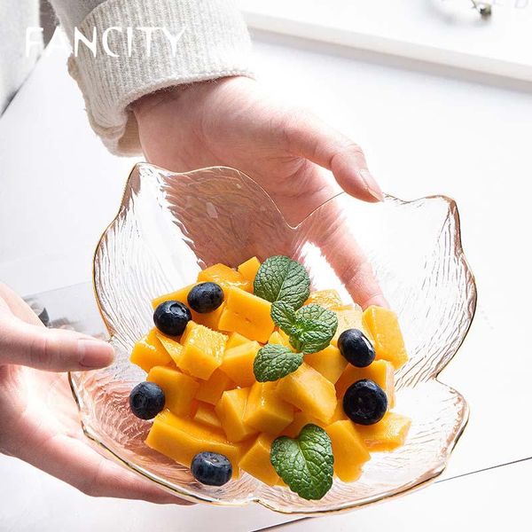 

bowls fancity salad bowl japanese glass fruit phnom penh transparent plate vegetable household bird's nest net re