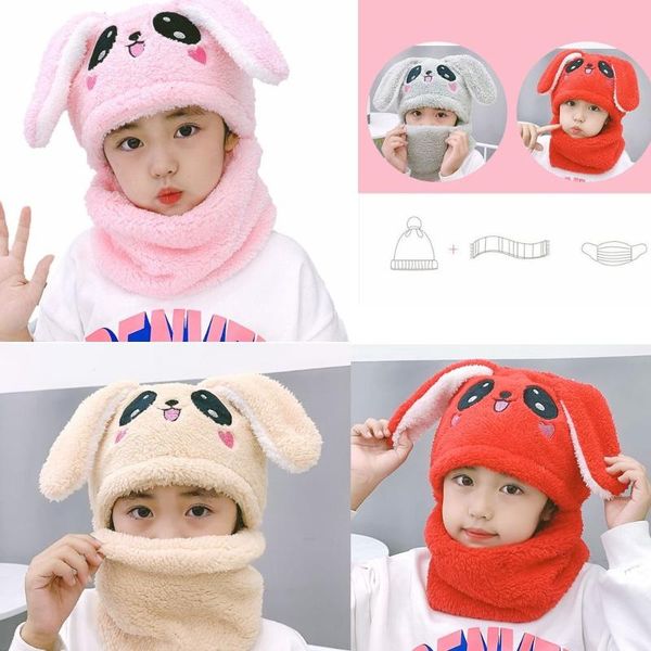 

berets pography baby stuff cartoo scarf ear hat bib kids caps children, Blue;gray