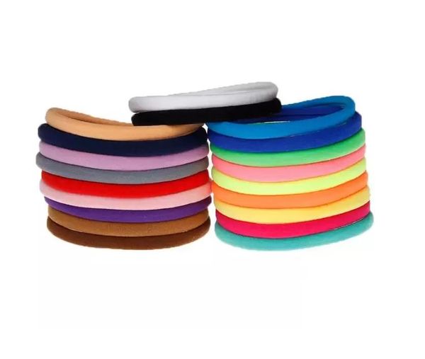 

2022 new 23 colors new solid elastic nylon headband kids headbands girls hairband diy headwear hair bands accessories, Slivery;white
