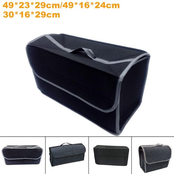 

car organizer 2021 foldable felt trunk storage bag for outdoor travel styling accessories portable backseat organizers